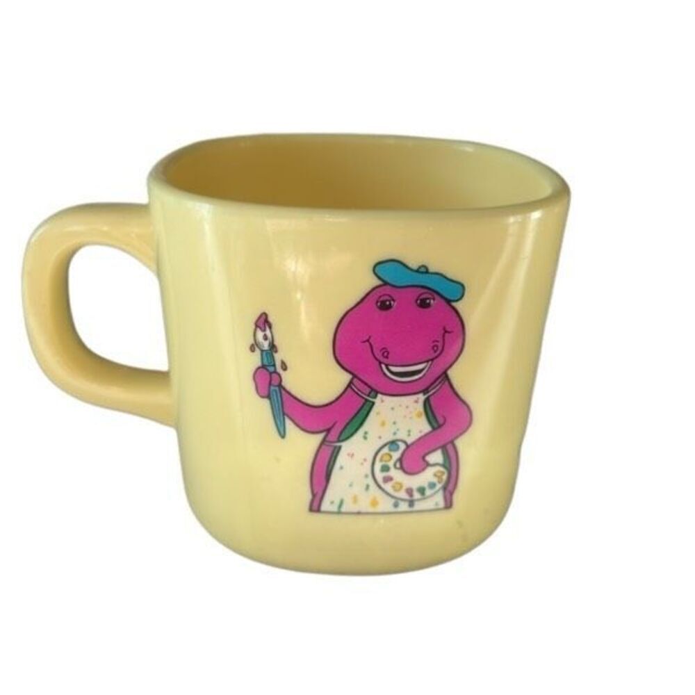 Barney Loves To Paint Vintage 1992 Selandia Melmac Childs Cup
